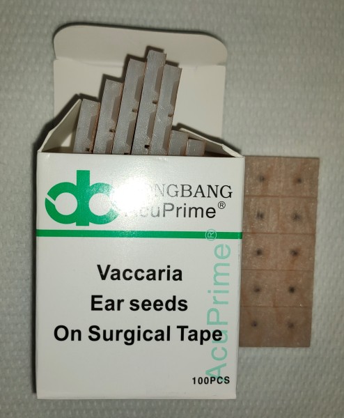 Ohr-Pflaster, Kugel-Druck-Pflaster, Vaccaria, Ear Seeds
