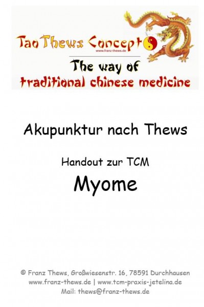 Myome in der TCM - Handout