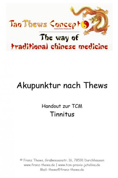 Tinnitus in der TCM - Handout